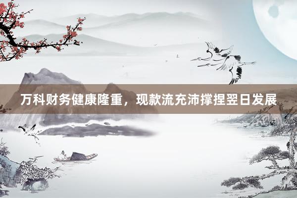 万科财务健康隆重，现款流充沛撑捏翌日发展