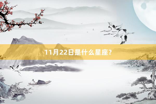 11月22日是什么星座？